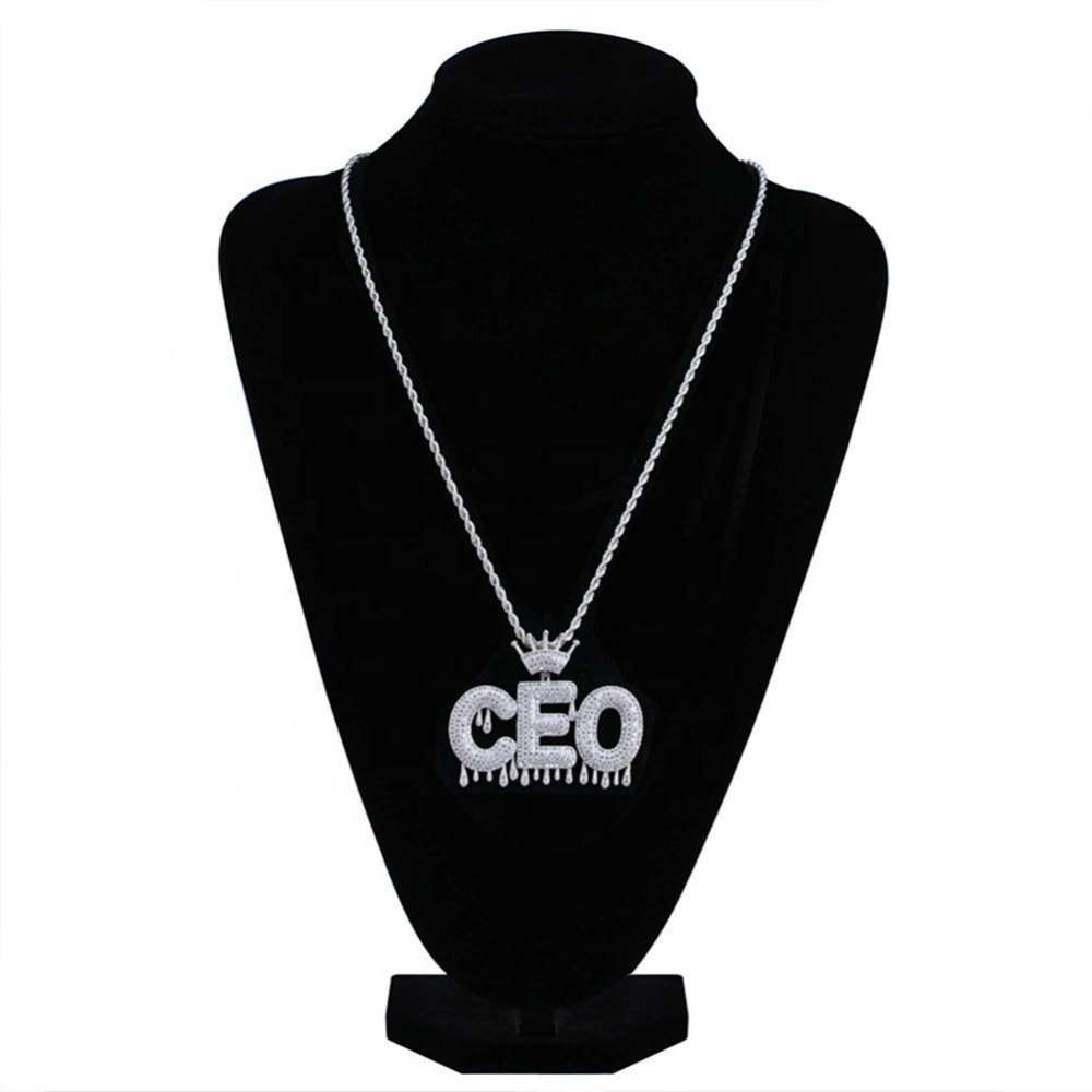 Fashion Jewelry Accessory Necklaces Iced out Charms CZ Hip Hop Men′ S Jewelry with Gold Silver Tennis Chains Accessories