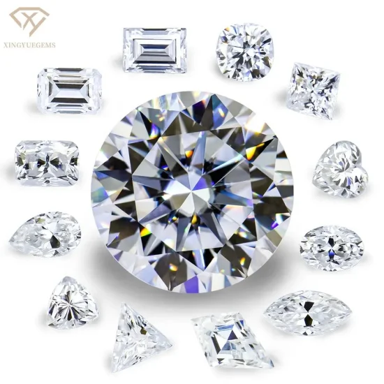 Xingyue Gems Moissanit Stein Custom, Großhandelspreis für Gra Vvs Oval Kite Princess Bague Cut Lose Steine ​​Diamant Moissanit