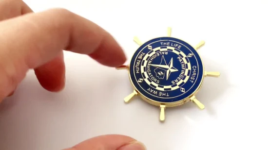 Harte Metallabzeichen Großhandel benutzerdefinierte Spinner Glitter Birnen Worte Logo weiche Emaille Anstecknadeln für Geschenke